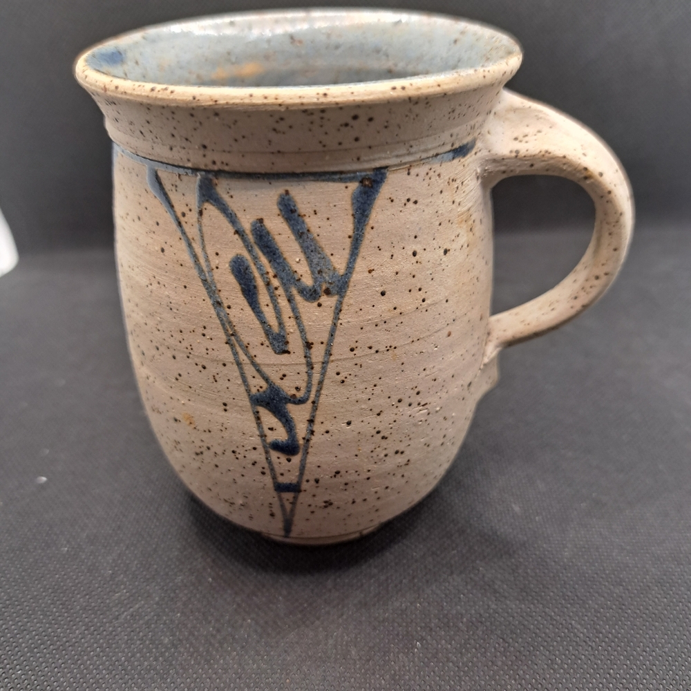 Blue and earth tone Pottery mug